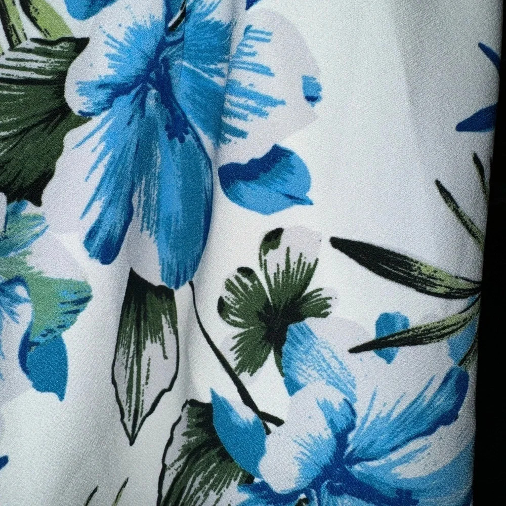 NWT Banana Republic High Waist Tropical Floral Wide Leg Pants Trousers S… - Picture 5 of 12